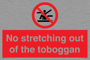 No stretching out of the toboggan