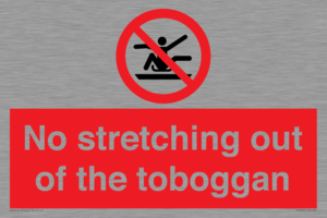 No stretching out of the toboggan