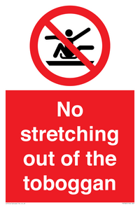 No stretching out of the toboggan