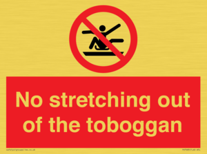No stretching out of the toboggan