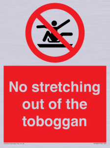No stretching out of the toboggan