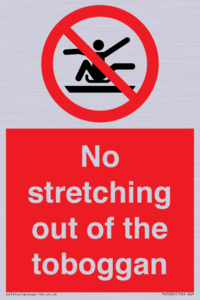 No stretching out of the toboggan