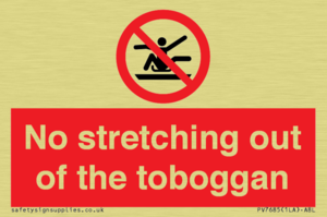 No stretching out of the toboggan