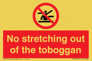 No stretching out of the toboggan