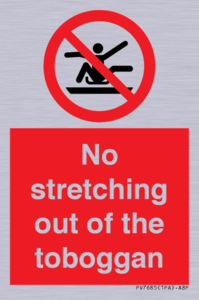 No stretching out of the toboggan