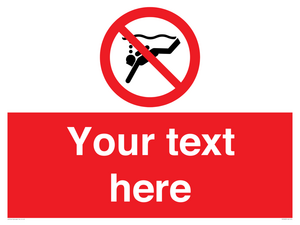 Custom prohibition No sub aqua diving