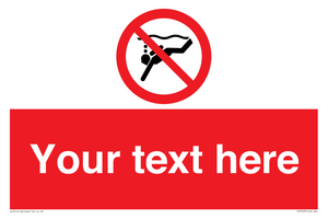 Custom prohibition No sub aqua diving