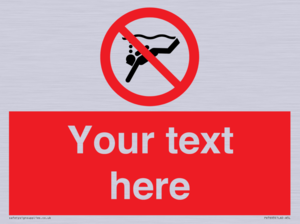 Custom prohibition No sub aqua diving