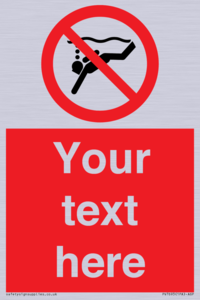 Custom prohibition No sub aqua diving