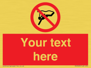 Custom prohibition No sub aqua diving