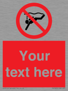 Custom prohibition No sub aqua diving