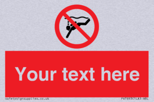 Custom prohibition No sub aqua diving