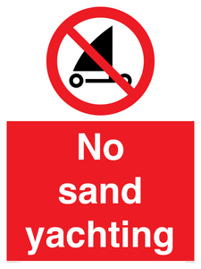 No sand yachting 