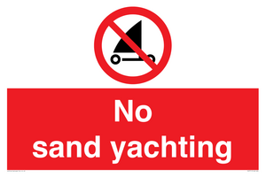 No sand yachting 
