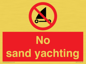 No sand yachting 