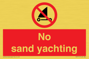 No sand yachting 