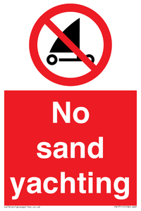 No sand yachting 