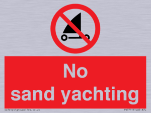 No sand yachting 
