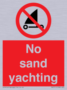 No sand yachting 