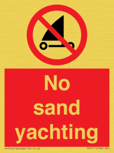No sand yachting 