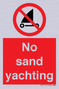 No sand yachting 