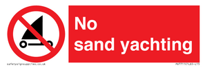 No sand yachting 