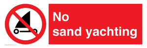 No sand yachting 