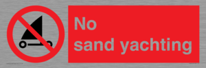 No sand yachting 