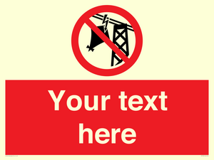 Custom prohibition do not fly kites near overhead electrical power lines