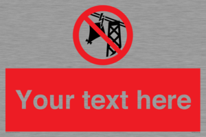 Custom prohibition do not fly kites near overhead electrical power lines