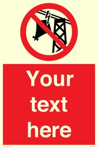 Custom prohibition do not fly kites near overhead electrical power lines