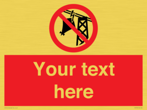 Custom prohibition do not fly kites near overhead electrical power lines