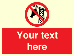 Custom prohibition do not fly kites near overhead electrical power lines