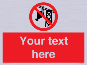 Custom prohibition do not fly kites near overhead electrical power lines