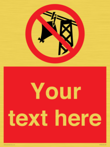 Custom prohibition do not fly kites near overhead electrical power lines