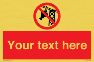 Custom prohibition do not fly kites near overhead electrical power lines