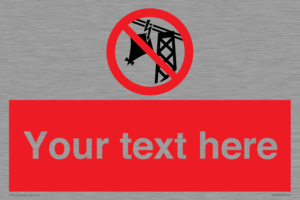 Custom prohibition do not fly kites near overhead electrical power lines