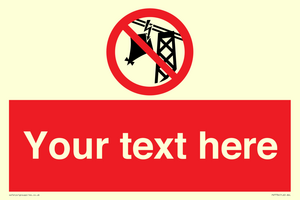 Custom prohibition do not fly kites near overhead electrical power lines