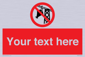 Custom prohibition do not fly kites near overhead electrical power lines