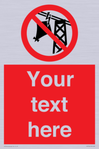 Custom prohibition do not fly kites near overhead electrical power lines