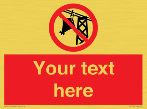 Custom prohibition do not fly kites near overhead electrical power lines