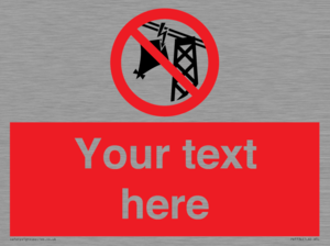 Custom prohibition do not fly kites near overhead electrical power lines