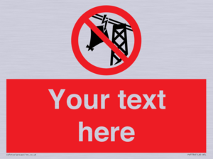 Custom prohibition do not fly kites near overhead electrical power lines