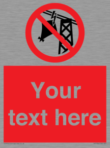 Custom prohibition do not fly kites near overhead electrical power lines