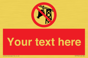 Custom prohibition do not fly kites near overhead electrical power lines