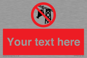 Custom prohibition do not fly kites near overhead electrical power lines