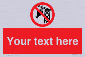 Custom prohibition do not fly kites near overhead electrical power lines