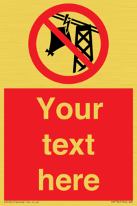 Custom prohibition do not fly kites near overhead electrical power lines