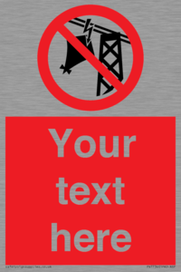 Custom prohibition do not fly kites near overhead electrical power lines