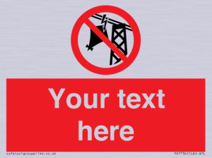 Custom prohibition do not fly kites near overhead electrical power lines